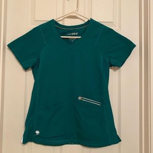 Healing Hands HH360 Serena Scrub Top Hunter Green